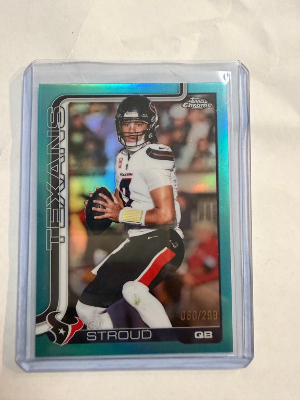 🔥2025 Topps Chrome Football CJ C.J. Stroud #119 Teal Aqua /299